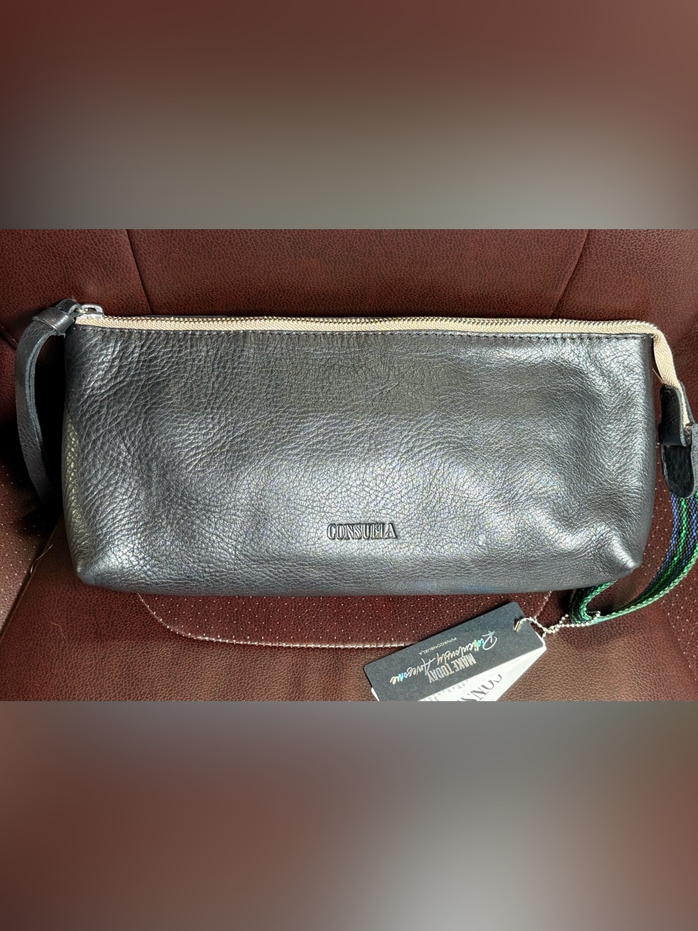 Consuela Evie Black Leather Tool Bag